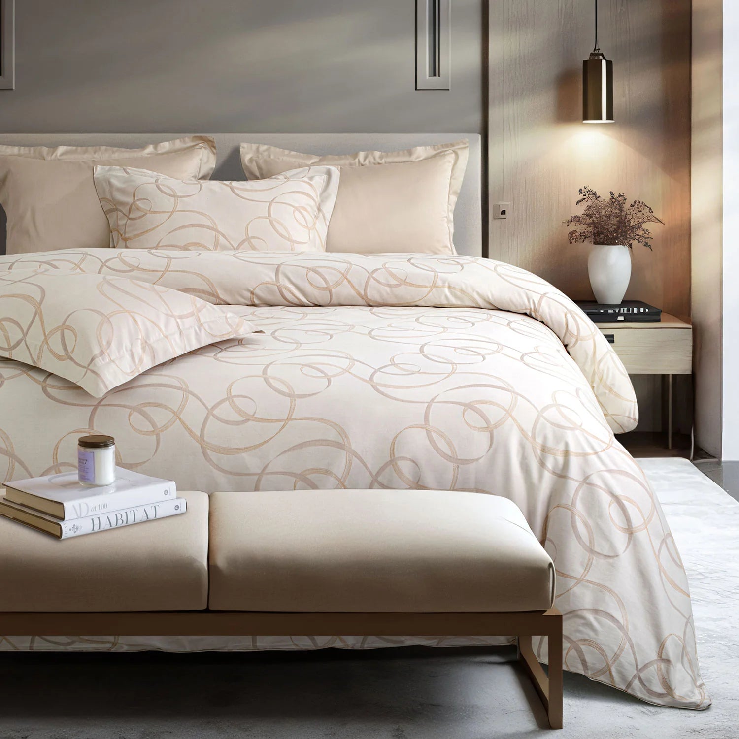 700 TC ITALIAN COUTURE LUXURY BEDSHEET SET 206