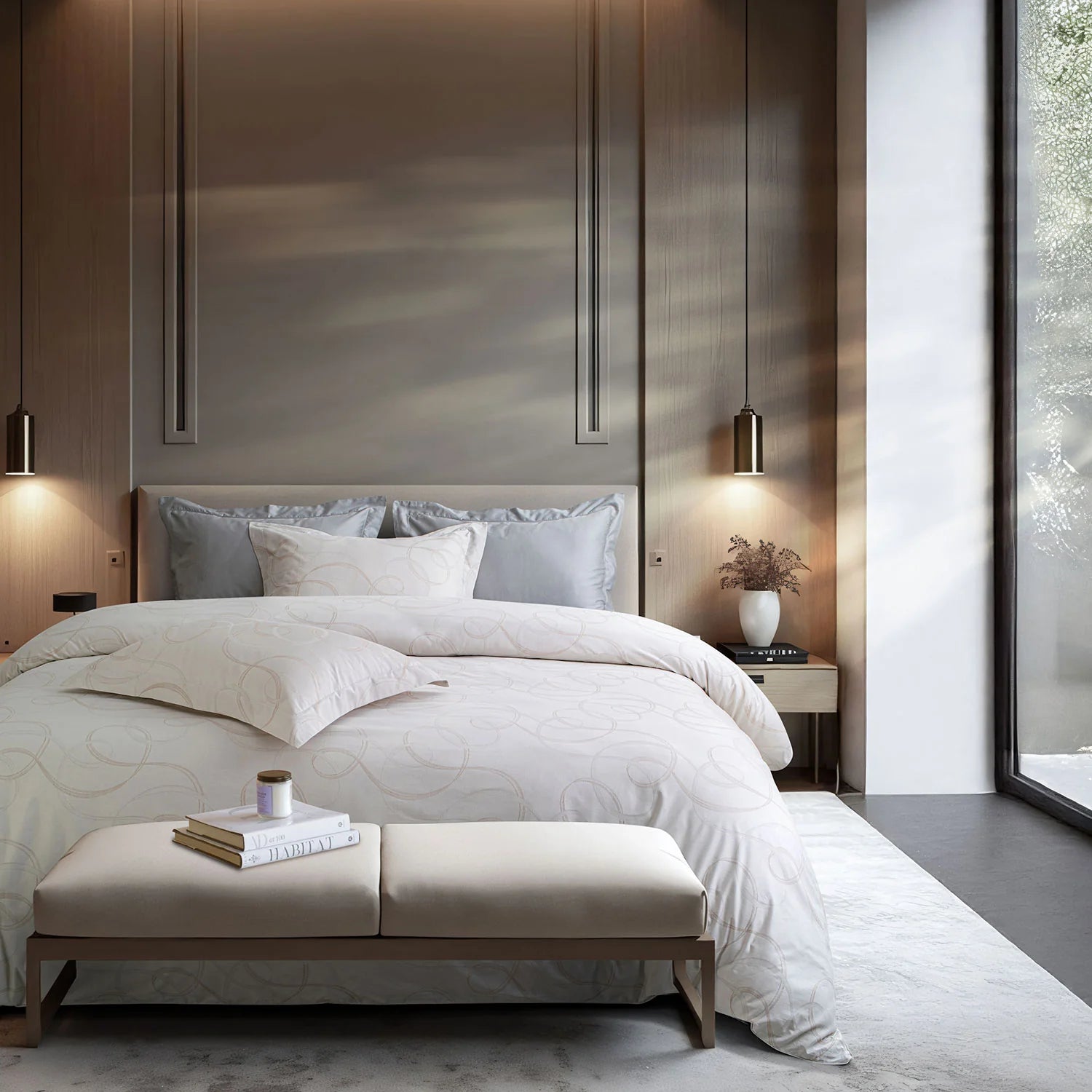 700 TC ITALIAN COUTURE LUXURY BEDSHEET SET 205