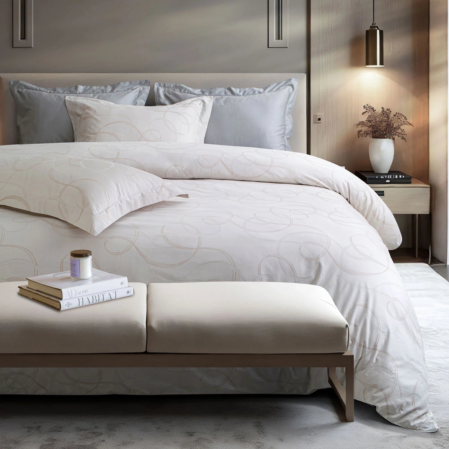 700 TC ITALIAN COUTURE LUXURY BEDSHEET SET 205