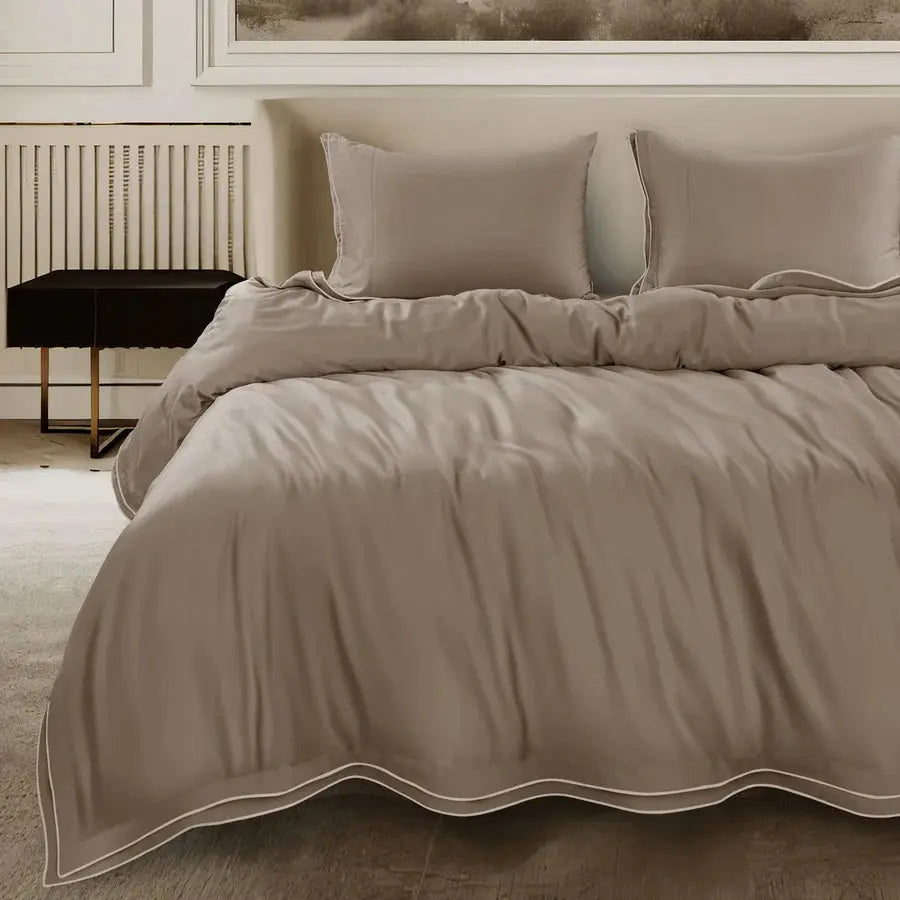 Premium 500 TC 100% Cotton Dolce Vita Bedding Brown SPREAD HOME PROD PVT LTD.