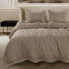 Premium 500 TC 100% Cotton Dolce Vita Bedding Brown SPREAD HOME PROD PVT LTD.