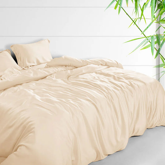 Spread Home BAMBOO PERFORMANCE BEDSHEET Vanilla - grahsajja
