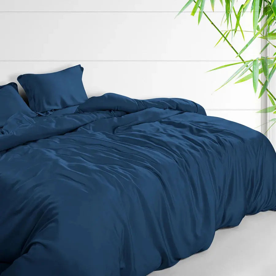 Spread Home BAMBOO PERFORMANCE BEDSHEET Ink Blue - grahsajja