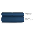 Spread Home BAMBOO PERFORMANCE BEDSHEET Ink Blue - grahsajja
