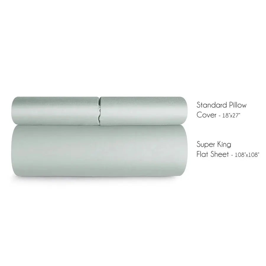 Spread Home BAMBOO PERFORMANCE BEDSHEET Milky Green - grahsajja