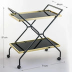 Midnight Glam Serving Cart - grahsajja