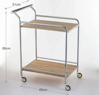 Elegant Ebony Serving Cart with Brass Accents Regular price - grahsajja