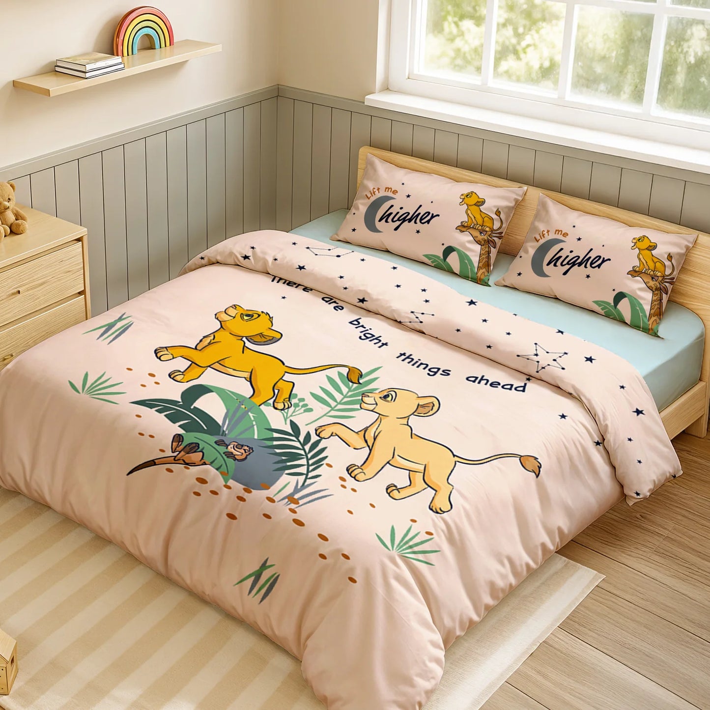 Disney Club House Digital Printed 300TC Cotton Bedsheet