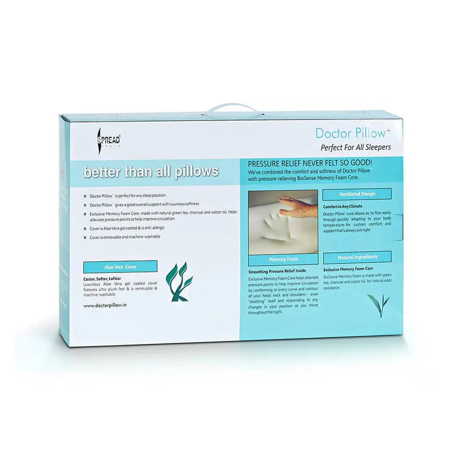Spread Spain Doctor Plus Memory Foam Pillow for Cervical - grahsajja
