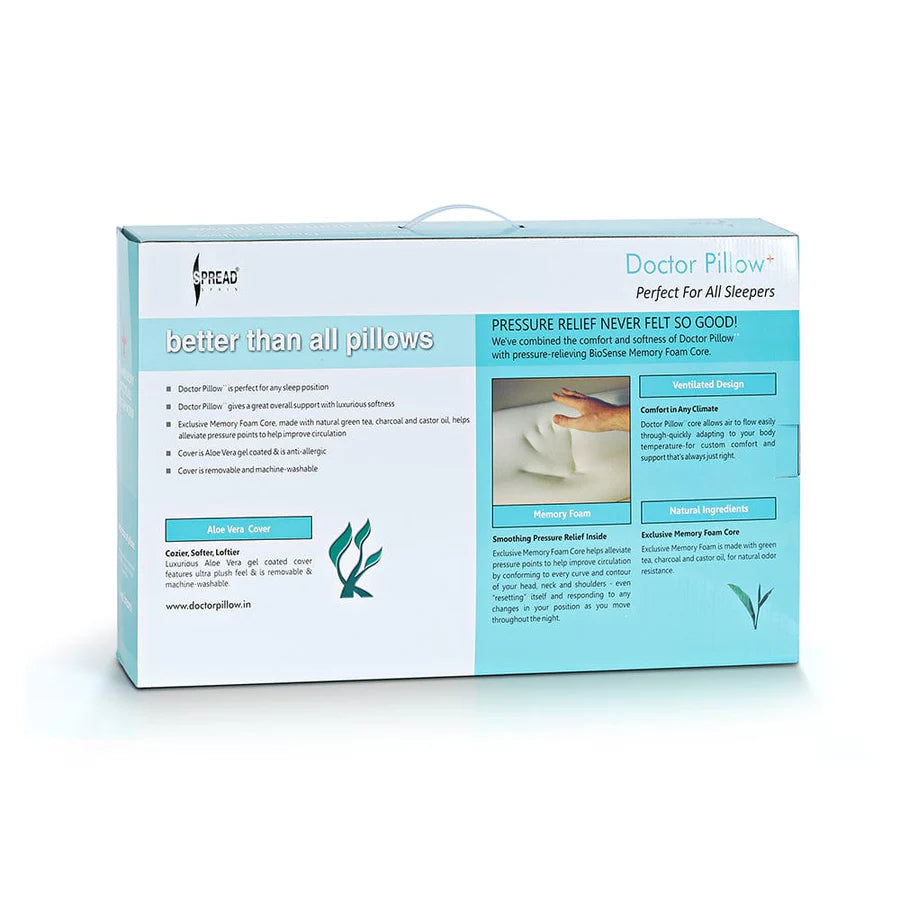 Spread Spain Doctor Plus Memory Foam Pillow for Cervical - grahsajja