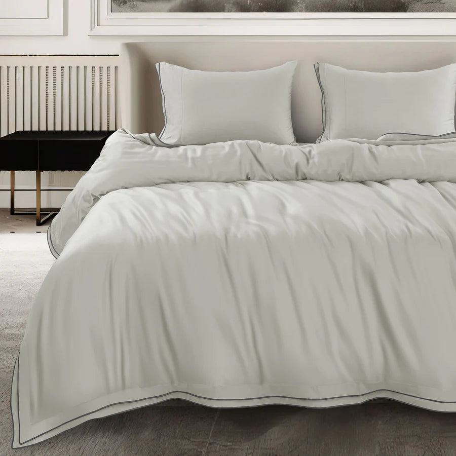 Premium 500 TC 100% Cotton Dolce Vita Bedding Light Grey