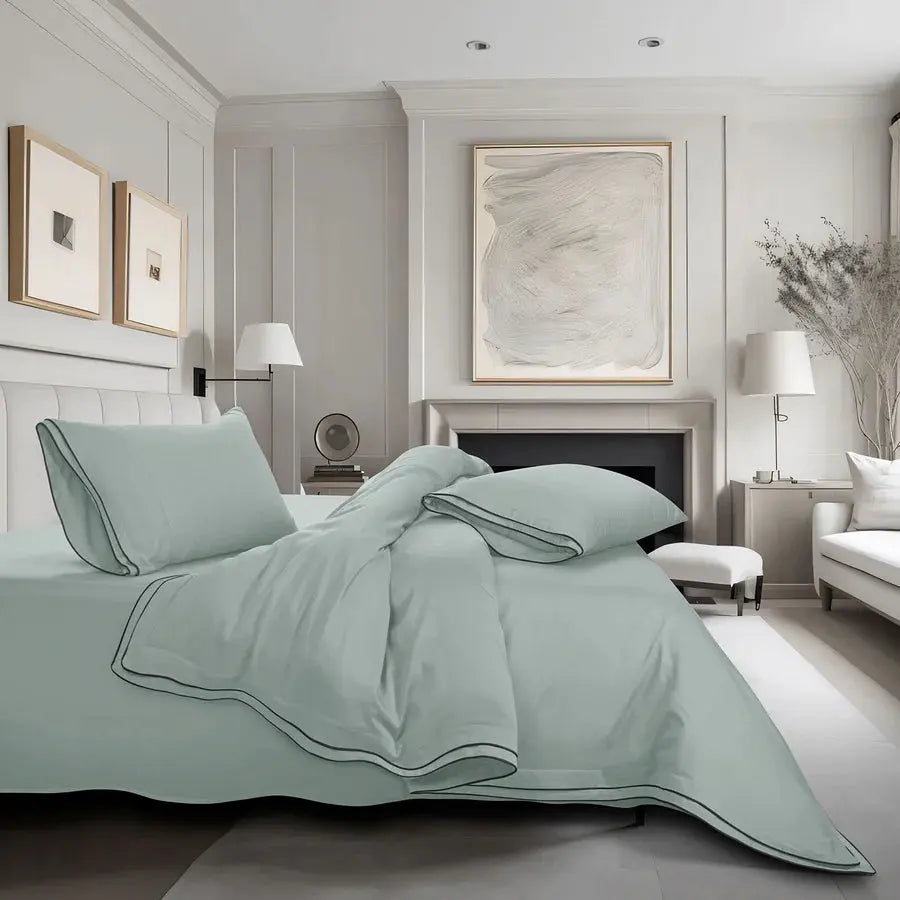 Premium 500 TC 100% Cotton Dolce Vita Bedding Mint SPREAD HOME PROD PVT LTD.