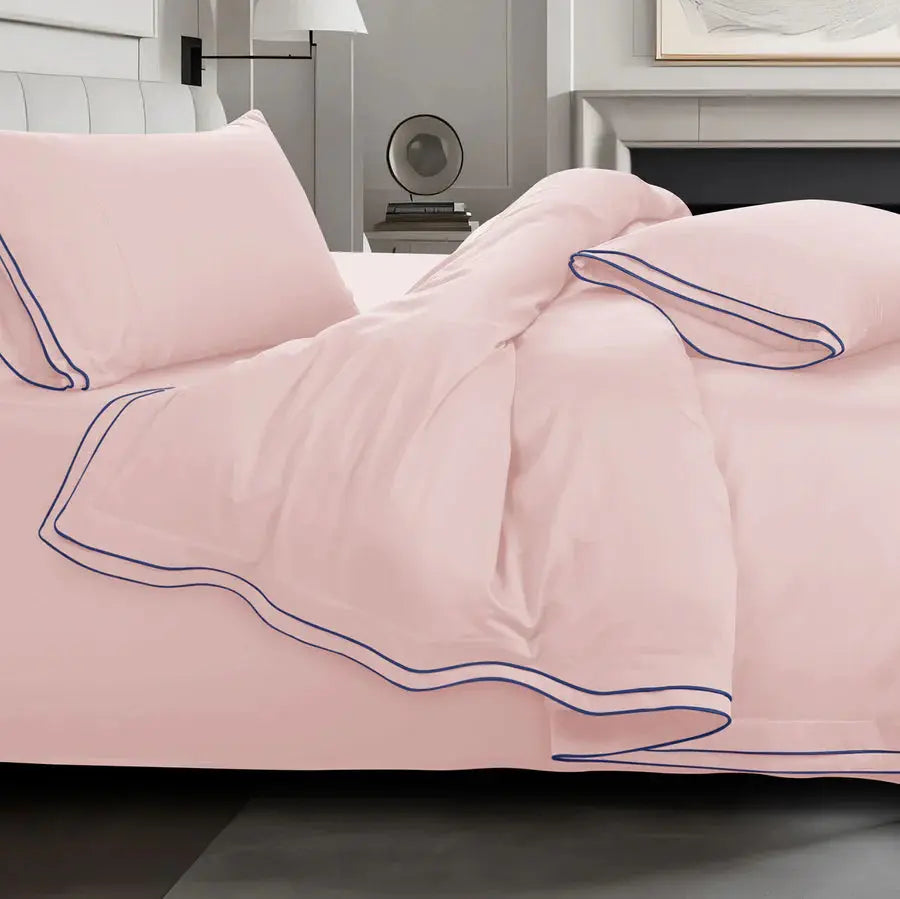 Premium 500 TC 100% Cotton Dolce Vita Bedding Pink SPREAD HOME PROD PVT LTD.