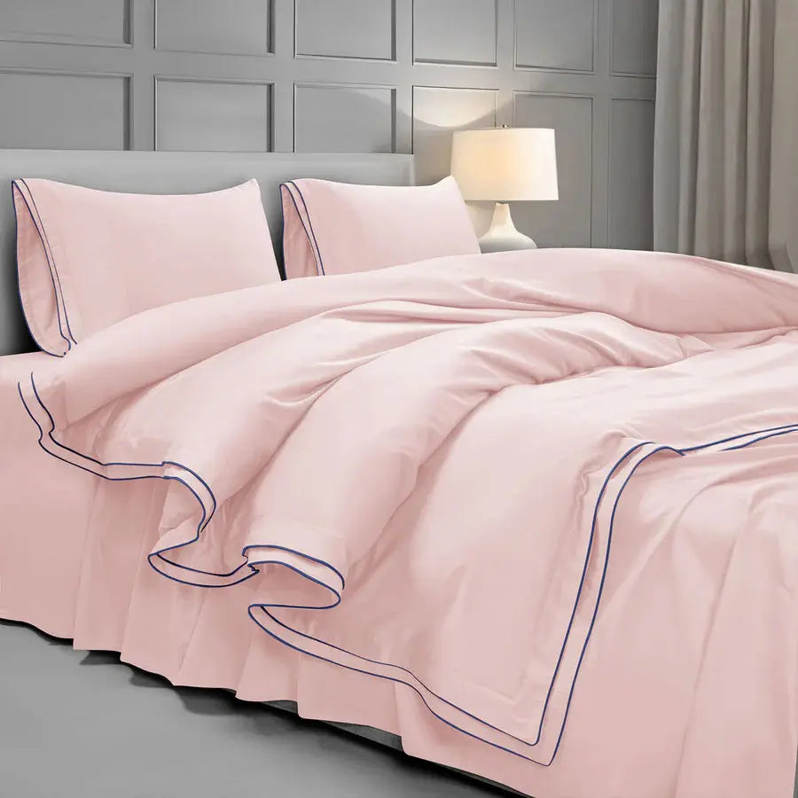 Premium 500 TC 100% Cotton Dolce Vita Bedding Pink SPREAD HOME PROD PVT LTD.
