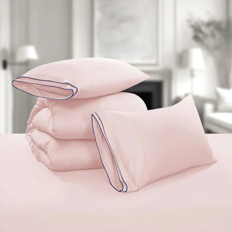 Premium 500 TC 100% Cotton Dolce Vita Bedding Pink SPREAD HOME PROD PVT LTD.