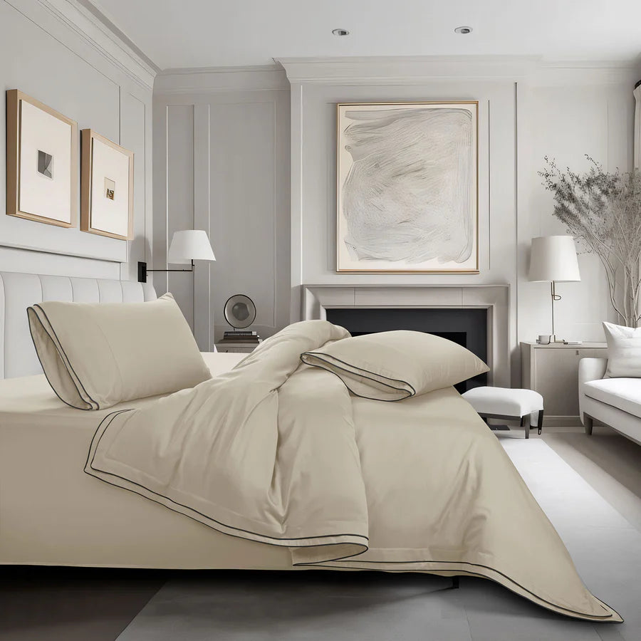 Premium 500 TC 100% Cotton Dolce Vita Bedding Sand