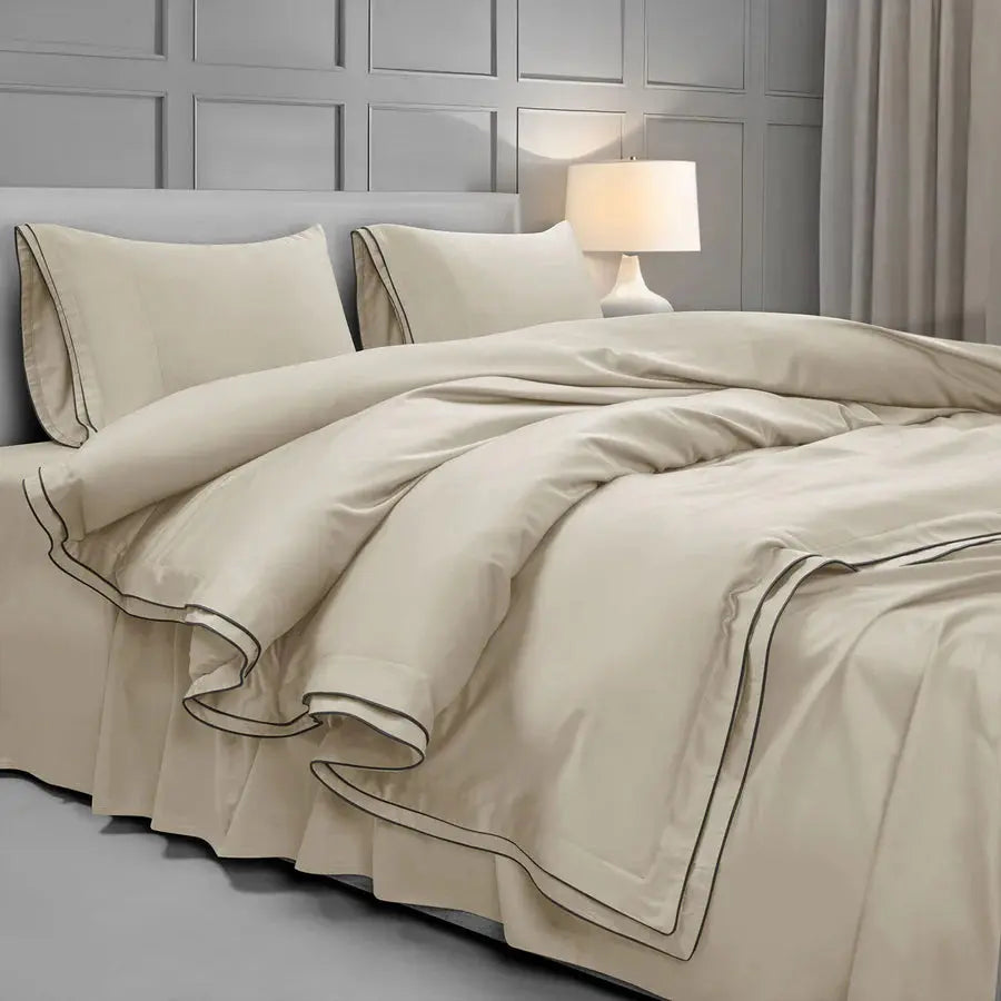 Premium 500 TC 100% Cotton Dolce Vita Bedding Sand SPREAD HOME PROD PVT LTD.