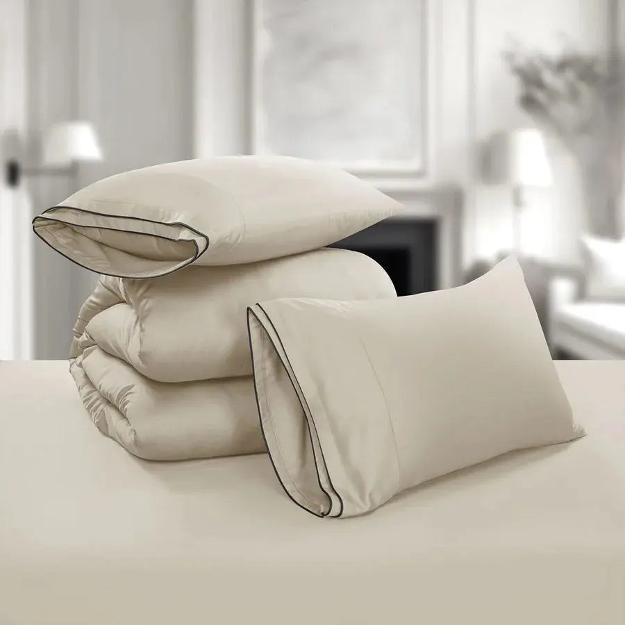 Premium 500 TC 100% Cotton Dolce Vita Bedding Sand SPREAD HOME PROD PVT LTD.
