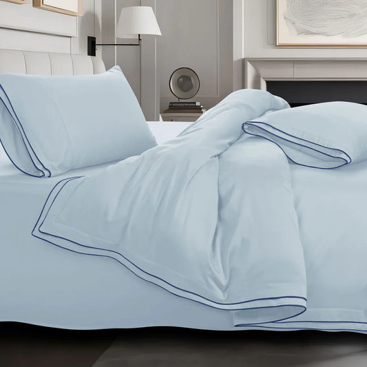 Premium 500 TC 100% Cotton Dolce Vita Bedding Sky Blue