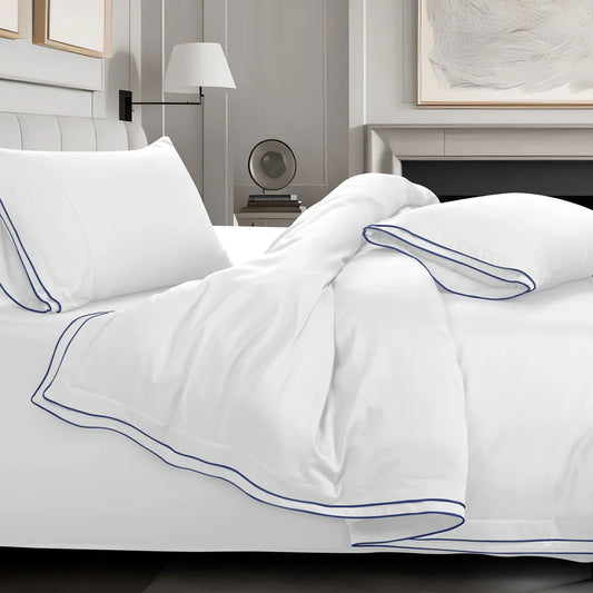 Premium 500 TC 100% Cotton Dolce Vita Bedding White
