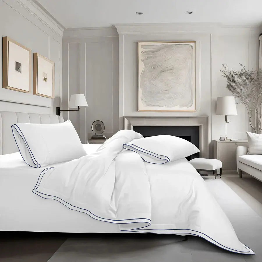 Premium 500 TC 100% Cotton Dolce Vita Bedding White SPREAD HOME PROD PVT LTD.