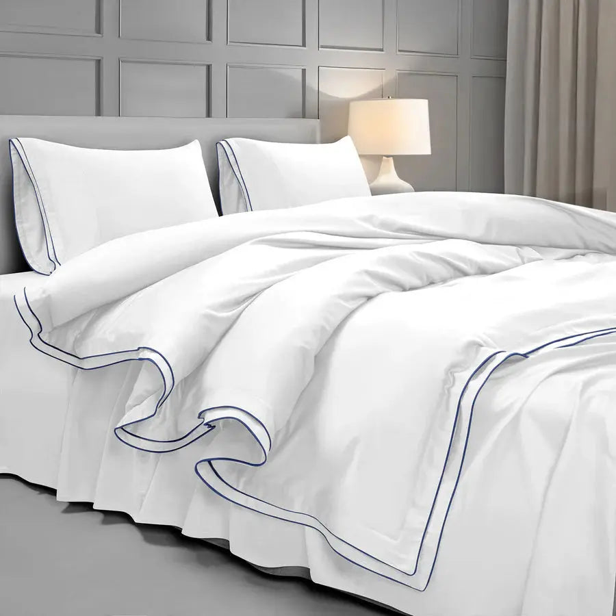 Premium 500 TC 100% Cotton Dolce Vita Bedding White SPREAD HOME PROD PVT LTD.
