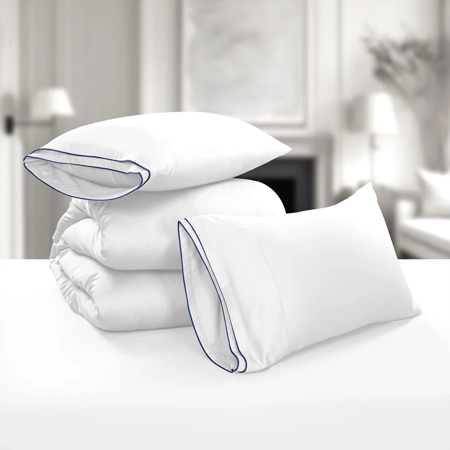 Premium 500 TC 100% Cotton Dolce Vita Bedding White