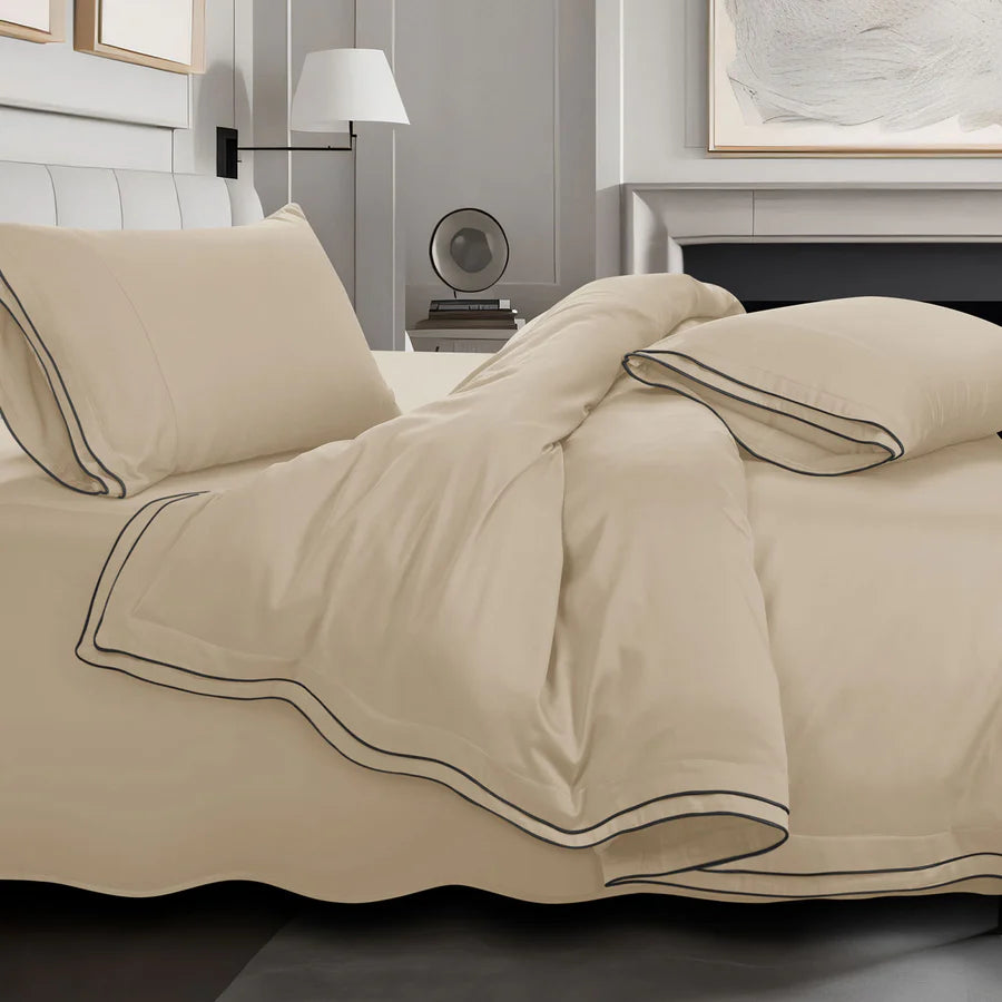 Premium 500 TC 100% Cotton Dolce Vita Bedding Gold
