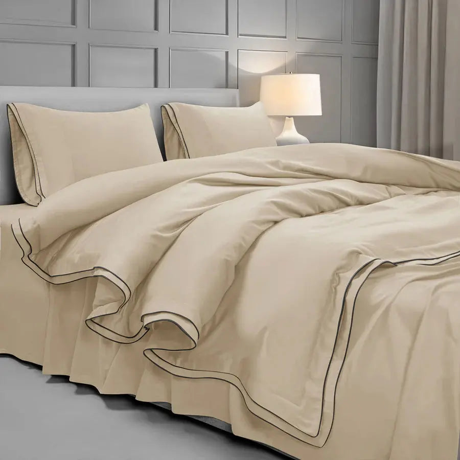 Premium 500 TC 100% Cotton Dolce Vita Bedding Gold SPREAD HOME PROD PVT LTD.