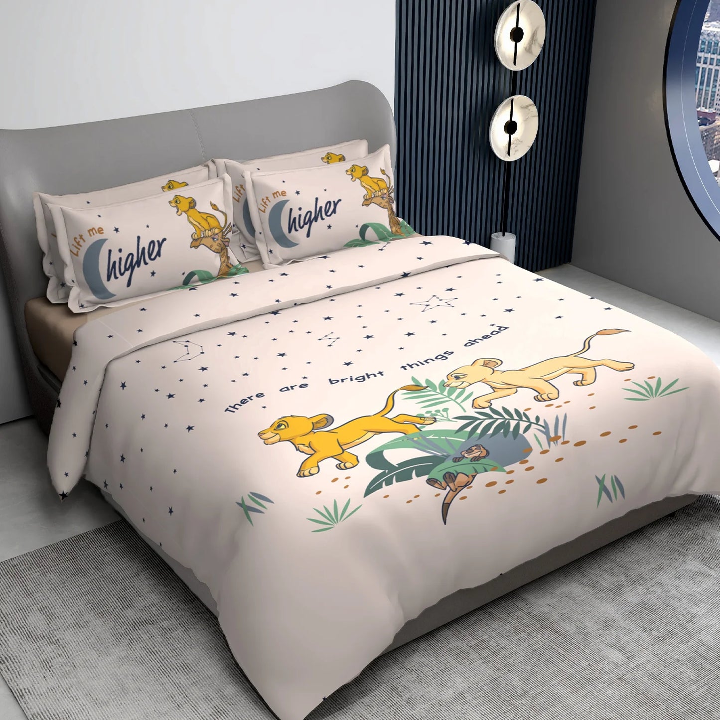 Disney Club House Digital Printed 300TC Cotton Bedsheet