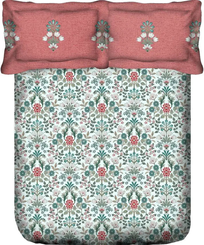 Portico Dazzle Double Bedsheet Printed Cotton 224x254cm - Variant 1