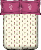 Portico Dazzle Cotton Double Bedsheet with 2 Pillow Covers