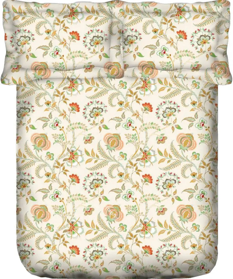 Portico Eldora Printed Super King Bedsheet - Design Detail