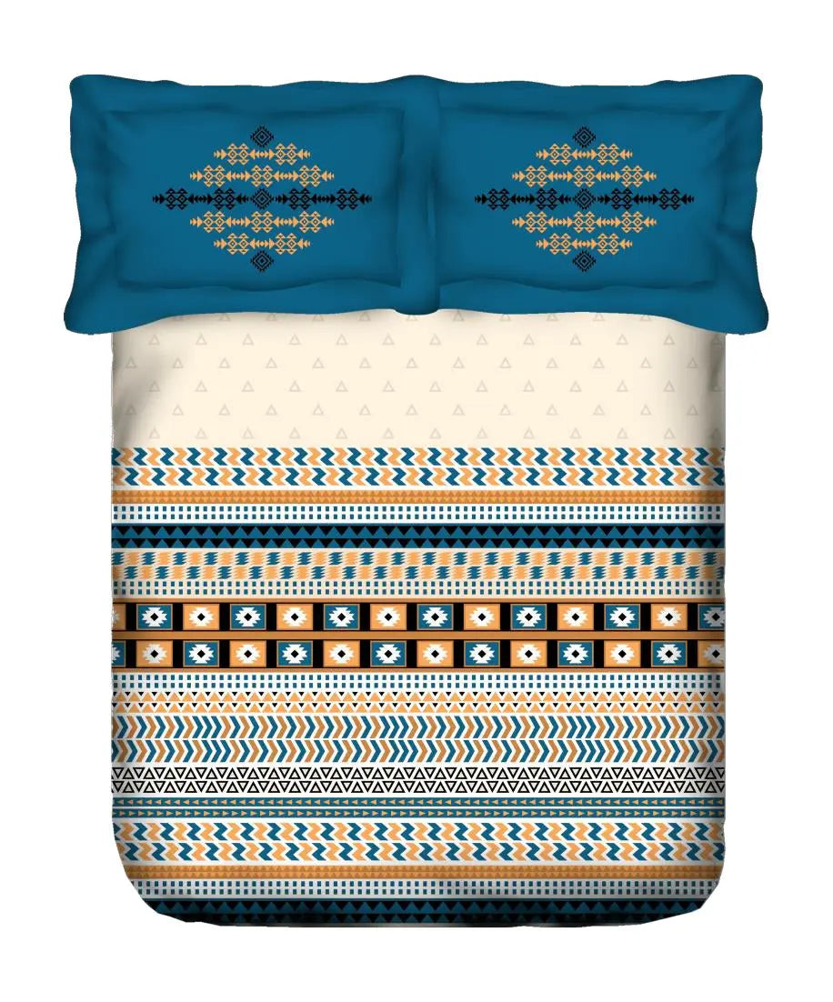 Portico Lavender Collection Super King Bedsheet - Multicolour Print