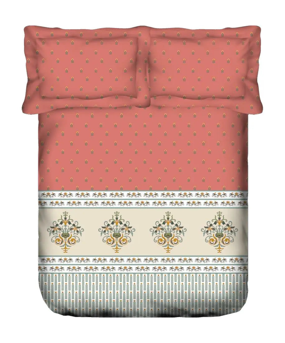 Portico Lavender Super King Bedsheet - Design Detail