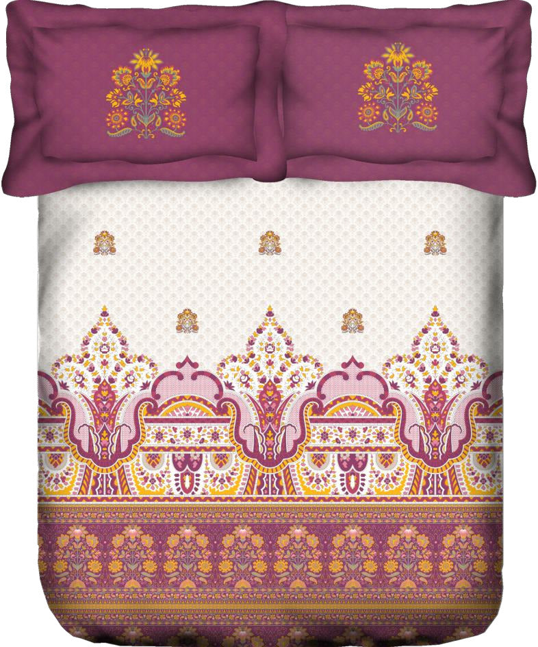 Portico Charlotte Super King Size Bedsheet - grahsajja