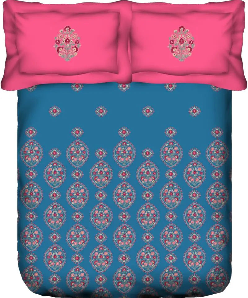 Portico Charlotte Super King Size Bedsheet - grahsajja