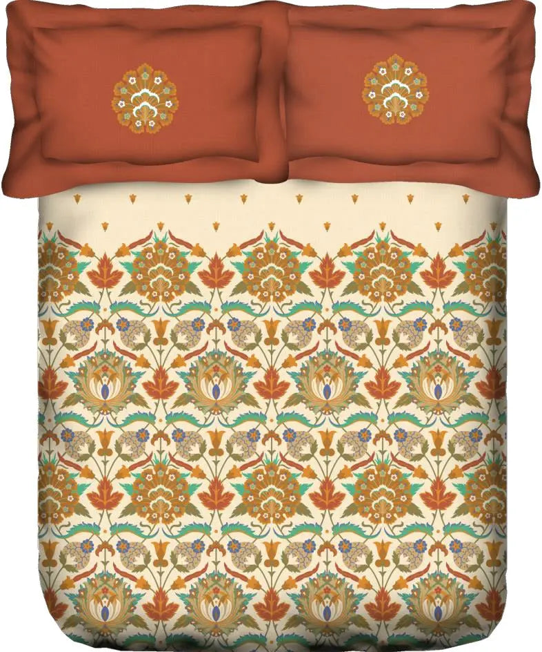 Portico Charlotte Super King Size Bedsheet - grahsajja