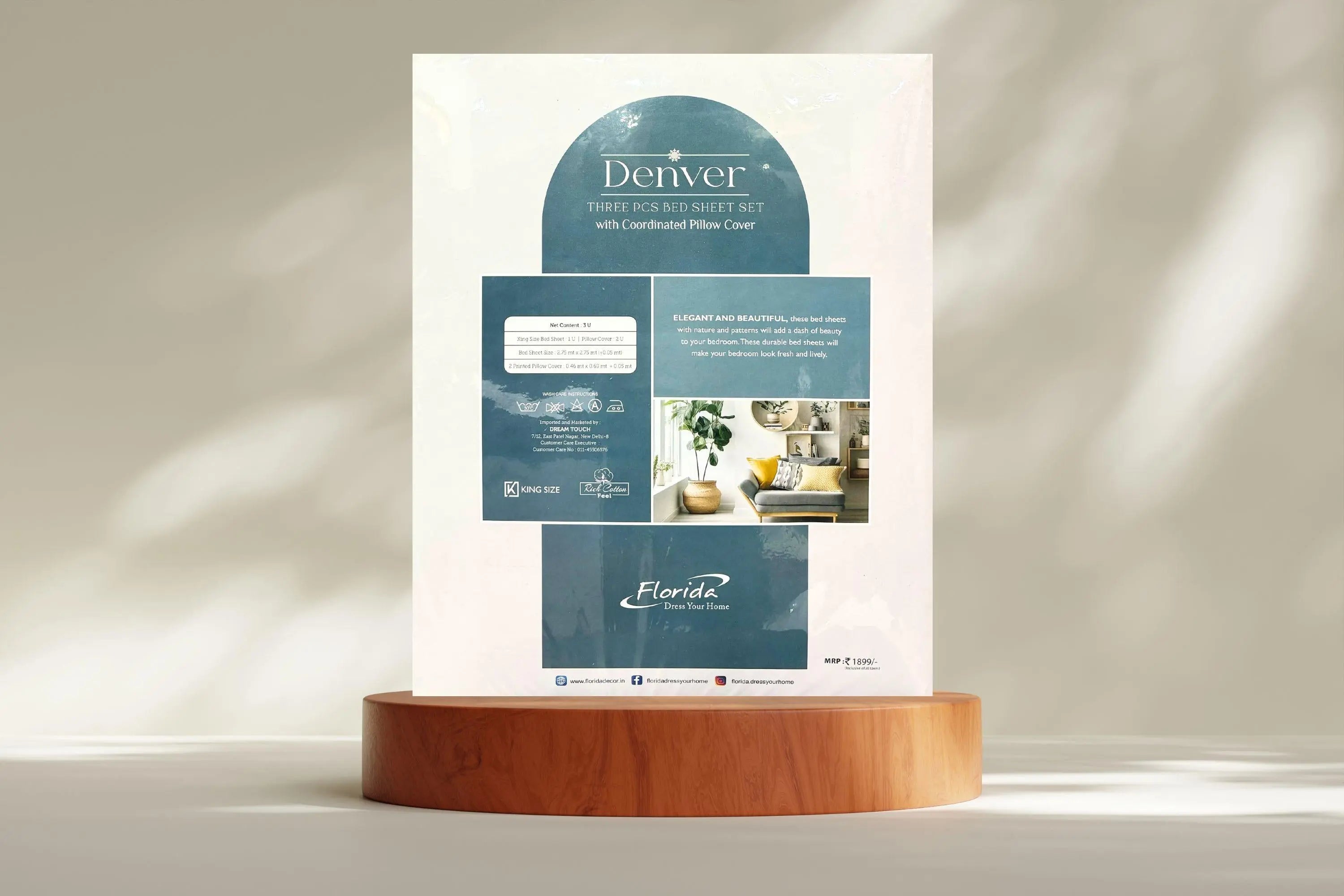 Florida Denver 3Pc Bedhseet Florida