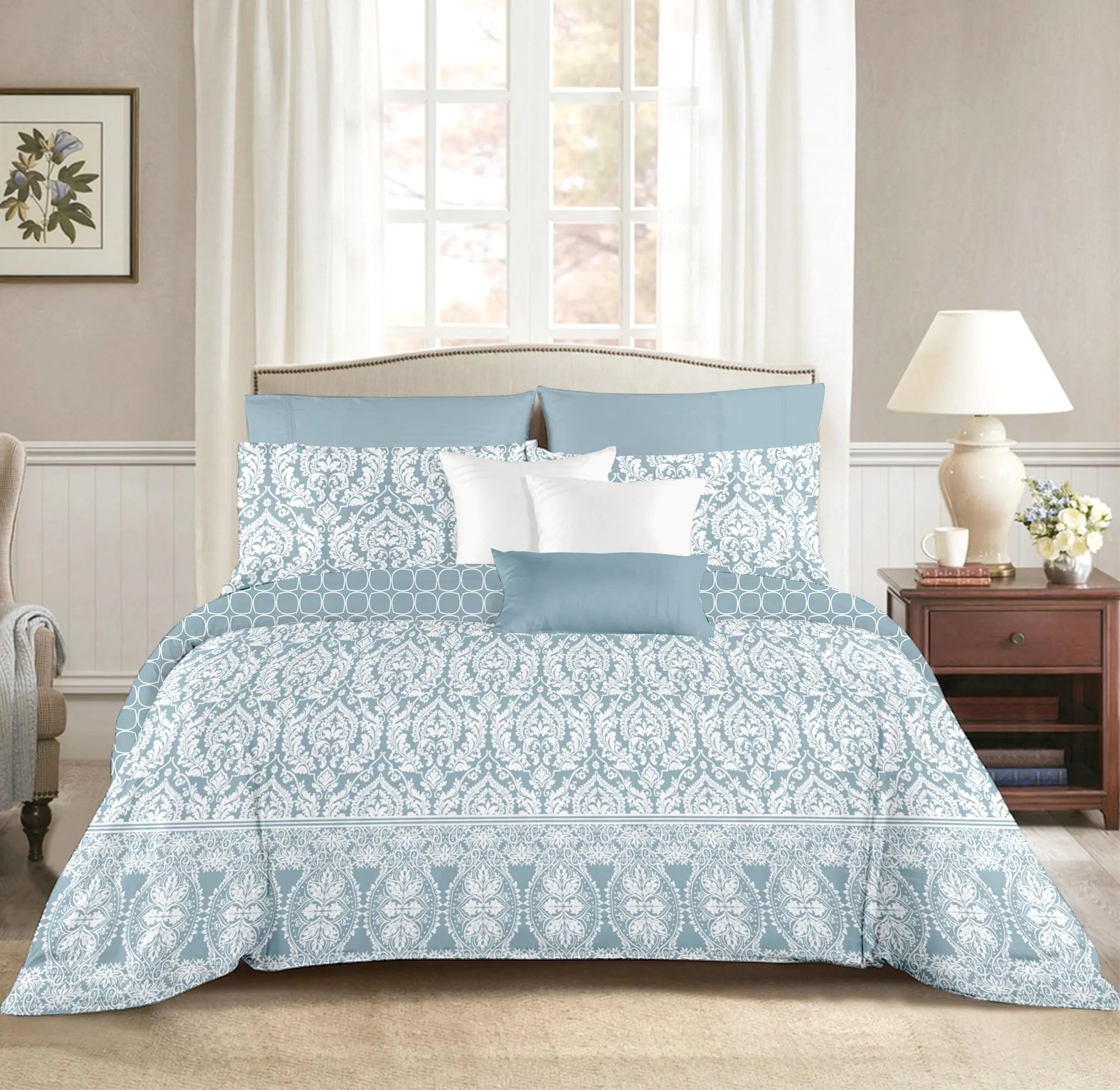 Fiesta 4 Piece AC Comforter Set with Bedsheet & Pillow Covers by Florida Florida