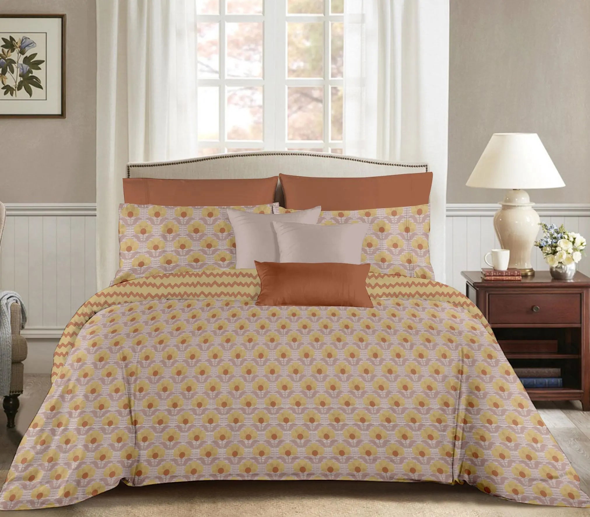 Fiesta 4 Piece AC Comforter Set with Bedsheet & Pillow Covers by Florida Florida