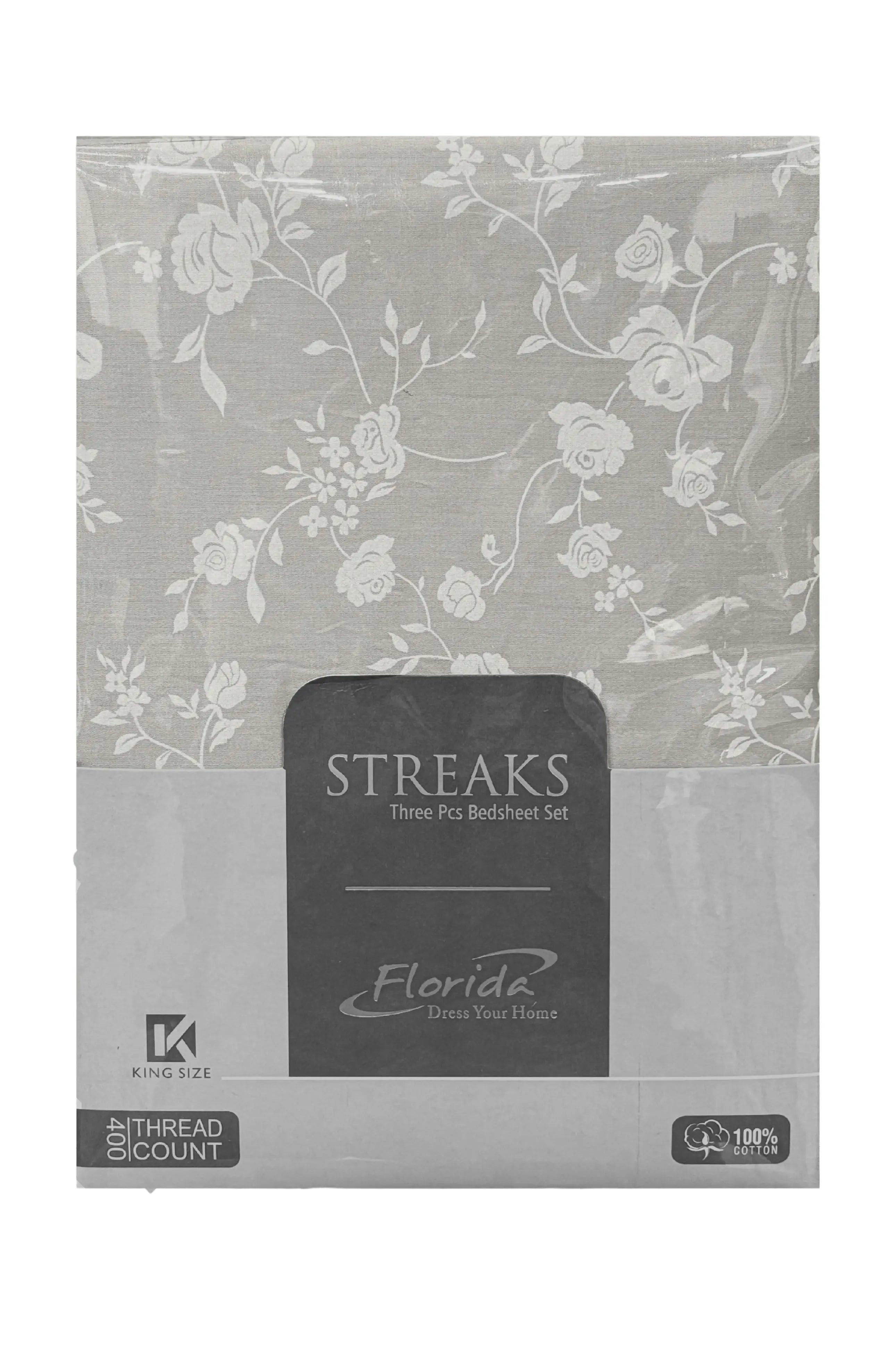 Florida New Sreak King SIze Bedsheet Printed with 2Pc Pillow Cover Florida