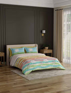 Portico Happiness Super King Cotton Bedsheet AW2025 - Hap4 Full Bed View