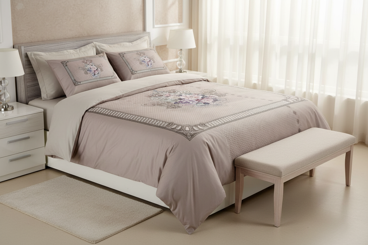 Empress Rochelle Bedsheet Set | 400TC King Size | 3-Piece RF-06