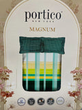 Portico Magnum King Size Cotton Bedsheet Classic Geometric Print 274x274cm 2023-24