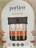 Portico Magnum King Size Cotton Bedsheet Bold Contemporary Design 274x274cm 2023-24