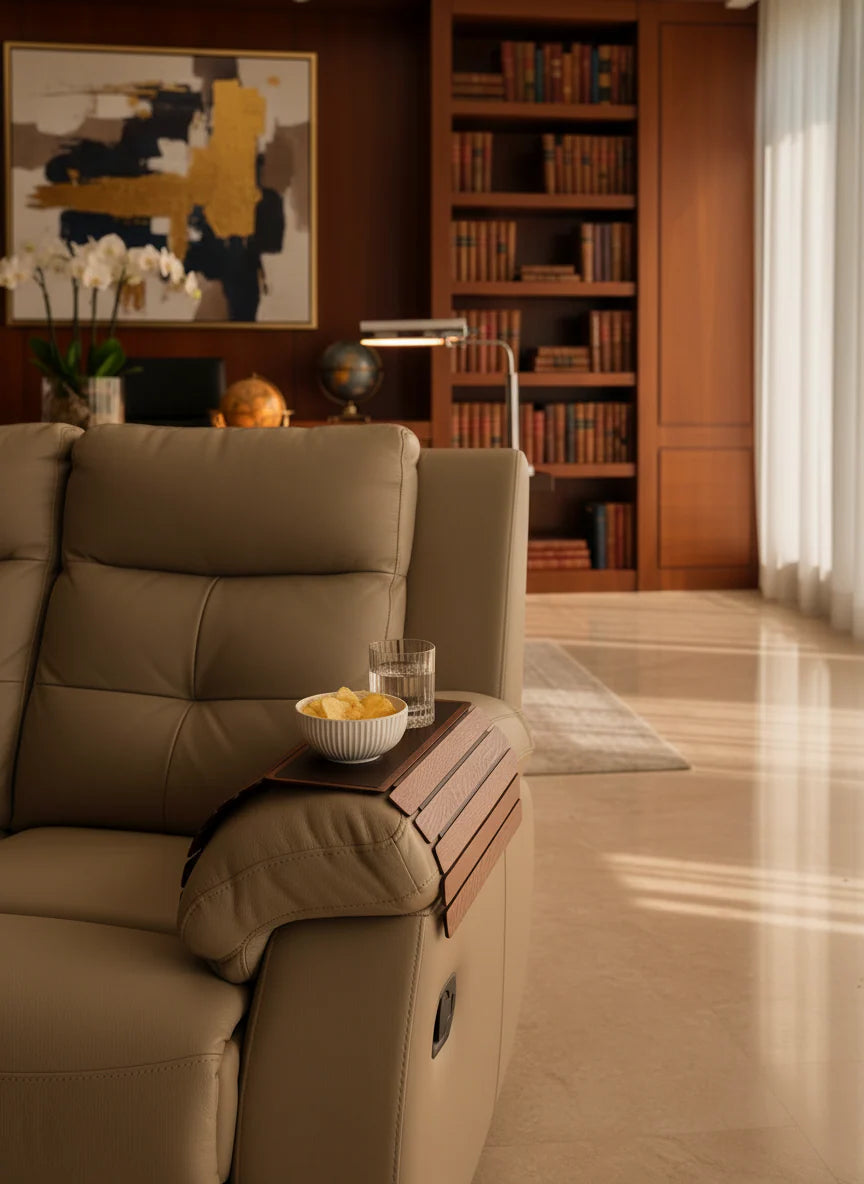 Sofa Armrest Tray | Oak Wood