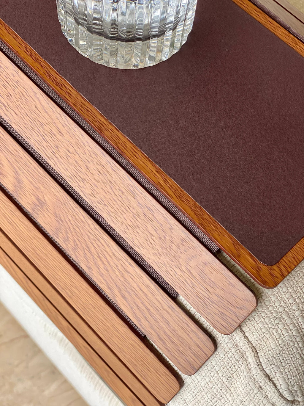 Sofa Armrest Tray | Oak Wood