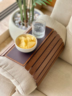 Sofa Armrest Tray | Oak Wood