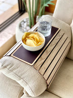 Sofa Armrest Tray | Cream